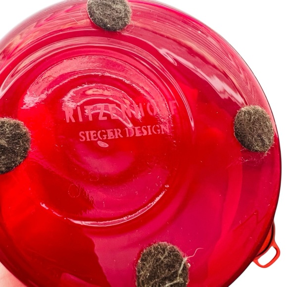 Ritzenhoff SEIGER DESIGN Red Bubble base Vase - Picture 6 of 6